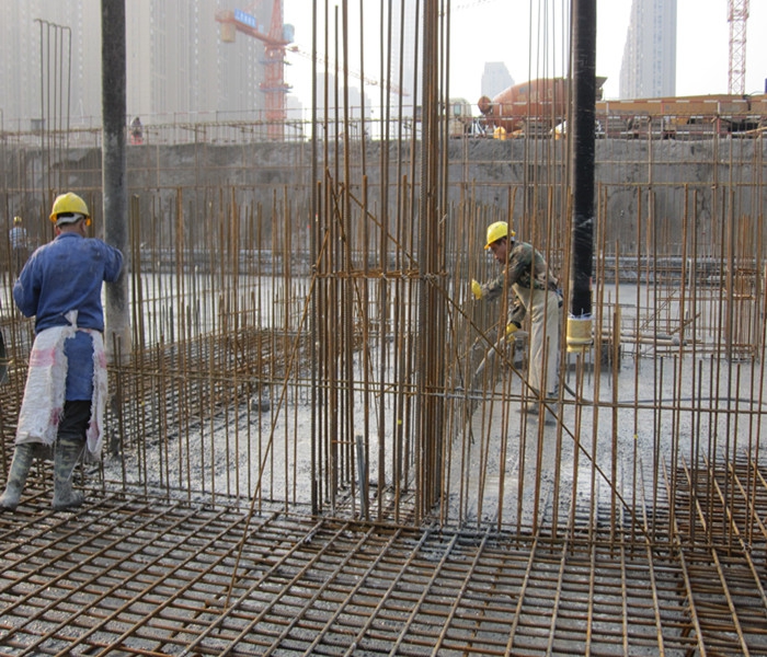 南昌市建筑設(shè)計(jì)研究院總部辦公大樓工程地下室底板澆筑2